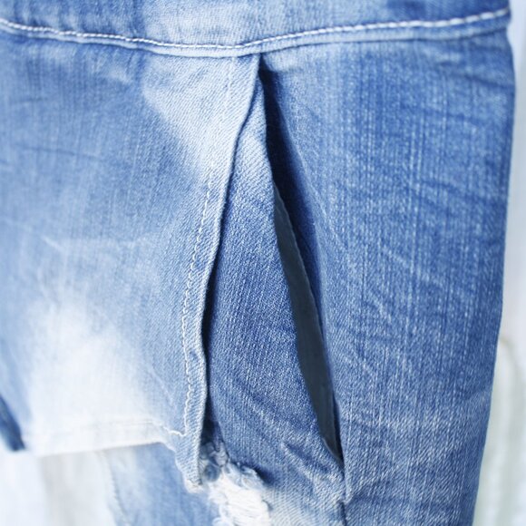 MACHINE by nouvelle mode Womans Vintage Jean Skort 🌵26 - Picture 11 of 11